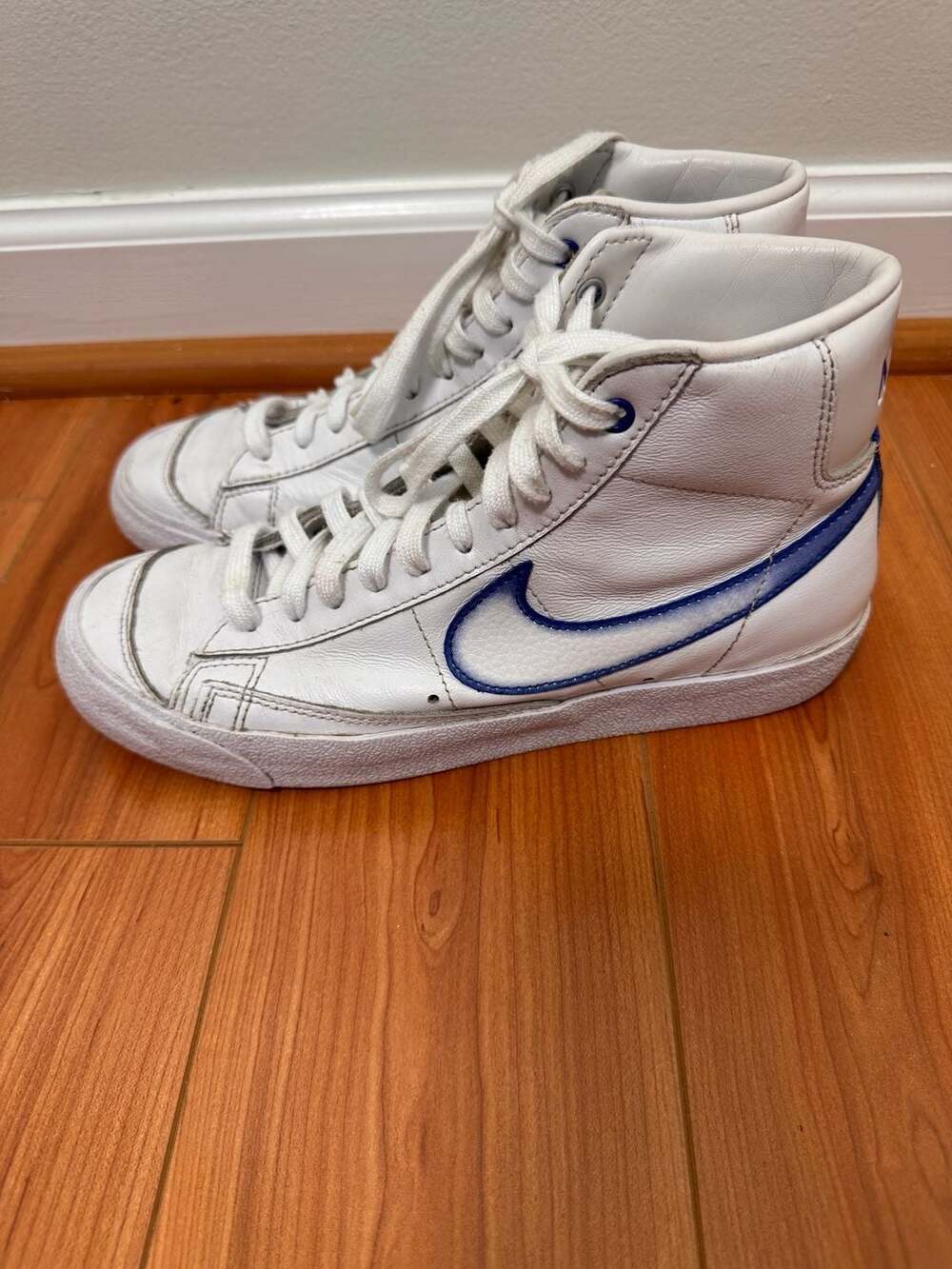 Nike Blazer Mid '77 Vintage White Blue Size 8.5